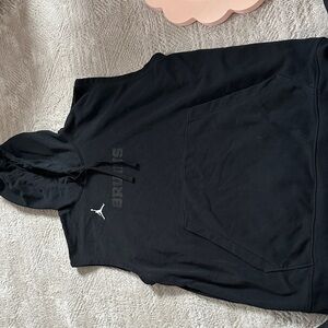 UCLA Bruins Jordan Black Sleeveless Hoodie